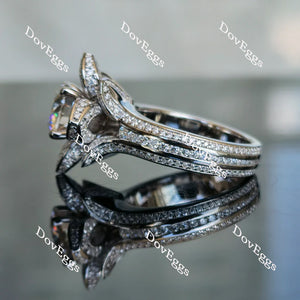 llka's flower dream round full eternity channel set engagement ring only semi-mount only(Exclusively to DovEggs Stones)