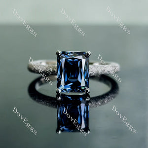 Doveggs solitaire textured engagement ring only semi-mount only(Exclusively to DovEggs Stones)