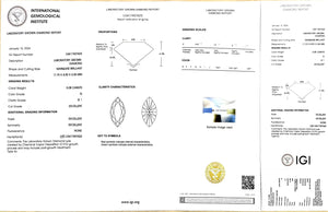 Doveggs 5.08ct marquise G color SI1 Clarity Excellent cut lab diamond stone(certified)