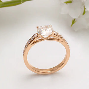 DovEggs half eternity channel set engagement ring only semi-mount only(Exclusively to DovEggs Stones)