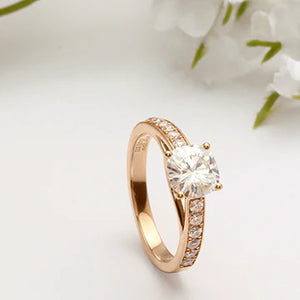 DovEggs half eternity channel set engagement ring only semi-mount only(Exclusively to DovEggs Stones)