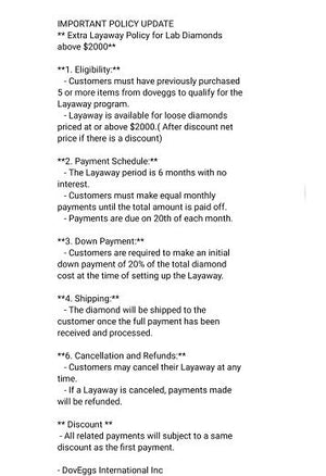 1st Layaway payment ofNP318110237 stone   (Layaway 20%）