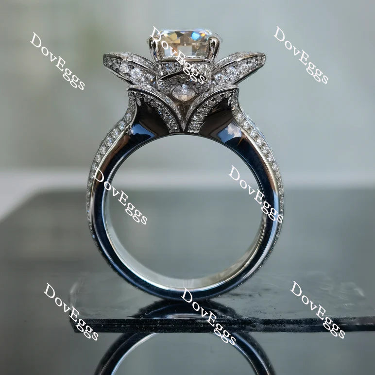 llka's flower dream round full eternity channel set engagement ring only semi-mount only(Exclusively to DovEggs Stones)