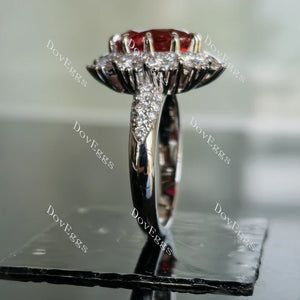 DovEggs halo engagement ring semi-mount only(Exclusively to DovEggs Stones)