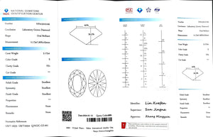 Doveggs 3.173ct oval E color VS1 Clarity Excellent cut lab diamond stone(certified)
