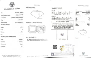 Doveggs 3.030ct asscher D color VS1 Clarity Excellent cut lab diamond stone(certified)