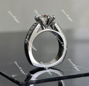 Doveggs channel set engagement ring only semi-mount only(Exclusively to DovEggs Stones)