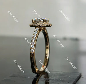 DovEggs halo engagement ring only semi-mount only(Exclusively to DovEggs Stones)