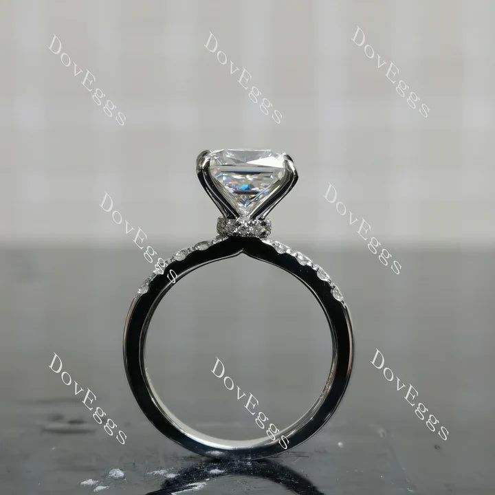 Doveggs pave engagement ring only semi-mount only(Exclusively to DovEggs Stones)