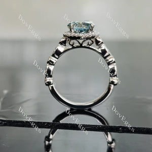 DovEggs halo engagement ring semi-mount only(Exclusively to DovEggs Stones)