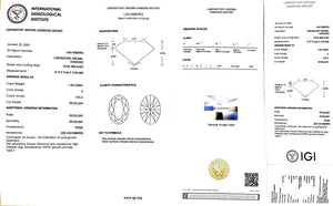 Doveggs 1.04ct Oval D color VVS2 Clarity Excellent cut lab diamond stone(certified)