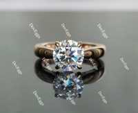 Doveggs solitaire engagement ring semi-mount only(Exclusively to DovEggs stones)