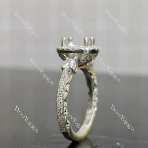 Doveggs vintage halo engagement ring semi-mount only(Exclusively to DovEggs Stones)