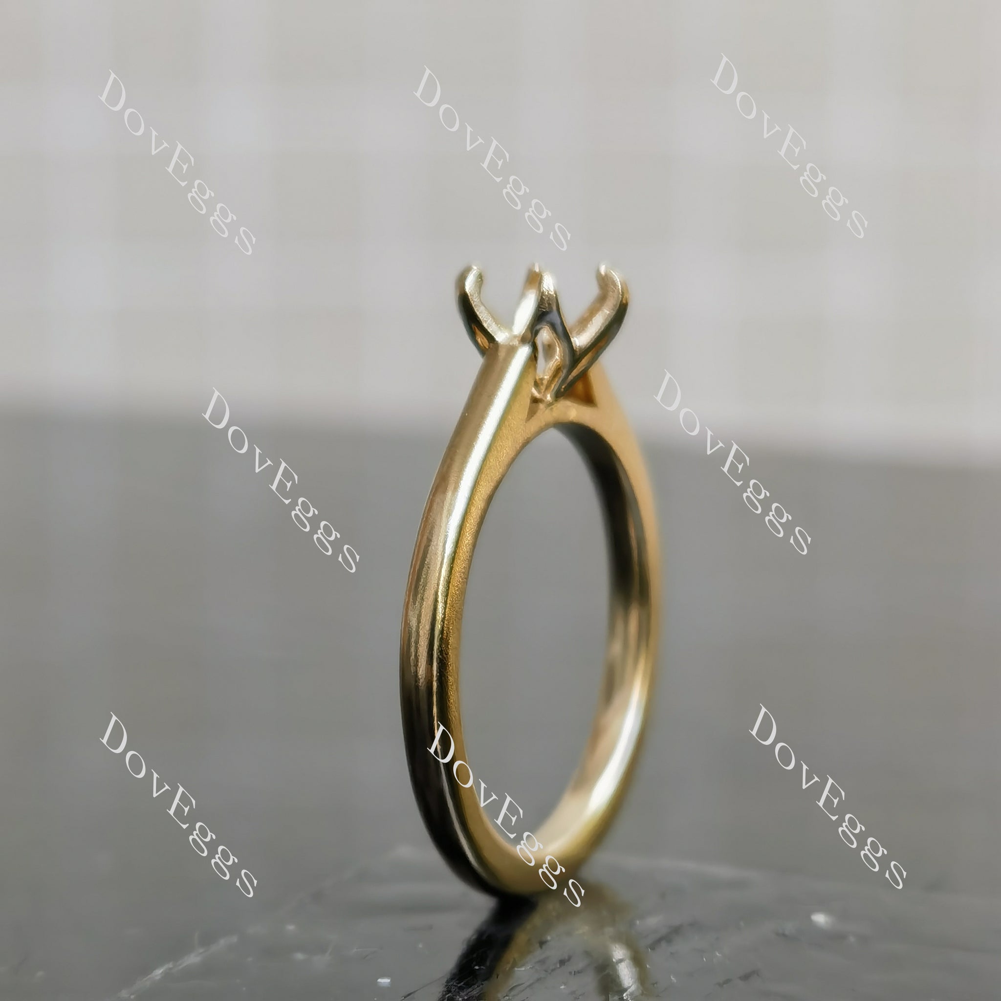 Doveggs solitaire engagement ring semi-mount only(Exclusively to DovEggs Stones)