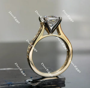 Doveggs half eternity pave engagement ring only semi-mount only(Exclusively to DovEggs Stones)