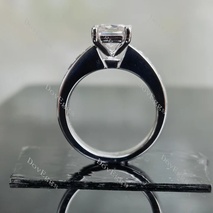 Doveggs channel set engagement ring only semi-mount only(Exclusively to DovEggs Stones)