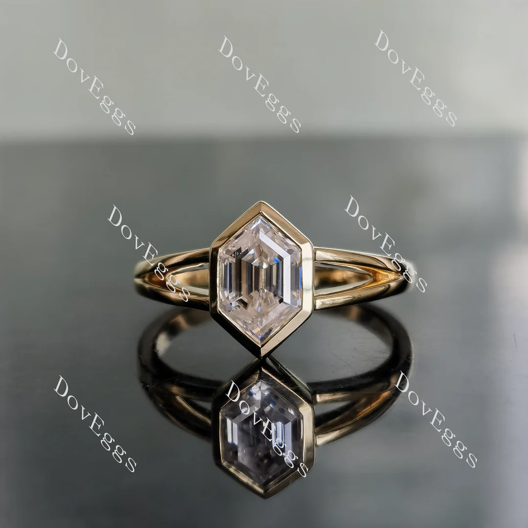 Doveggs solitaire engagement ring semi-mount only(Exclusively to DovEggs Stones)