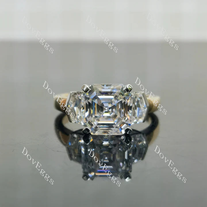 Aniela three stone engagement ring semi-mount only(Exclusively to DovEggs Stones)