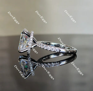 Illumination pave engagement ring semi-mount only(Exclusively to DovEggs Stones)