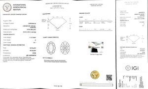 Doveggs 1.15ct oval G color VS1 Clarity Excellent cut lab diamond stone(certified)