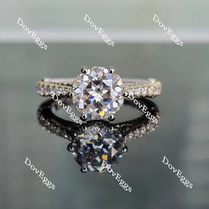 Doveggs vintage pave engagement ring only semi-mount only(Exclusively to DovEggs Stones)