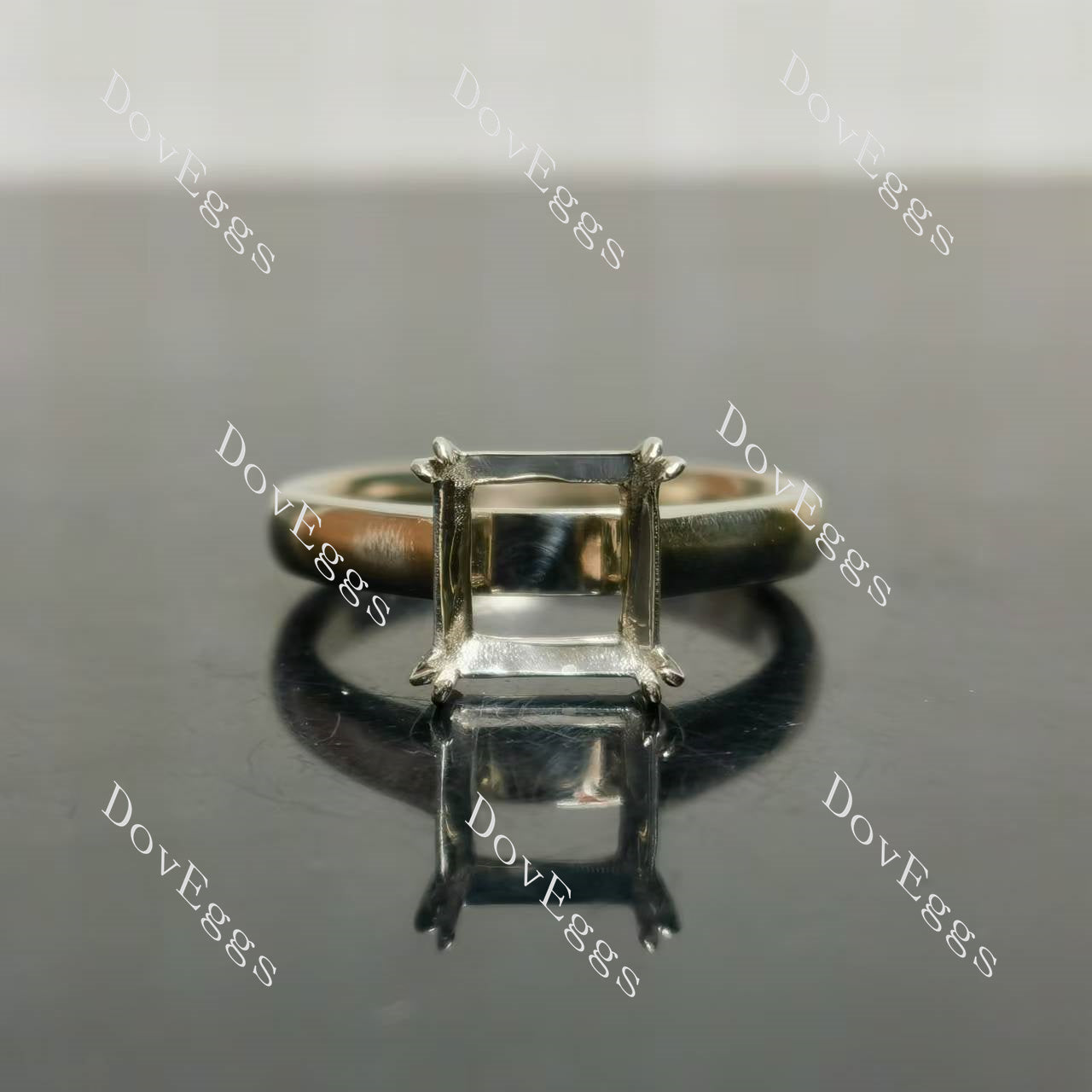 Doveggs solitaire engagement ring semi-mount only(Exclusively to DovEggs Stones)