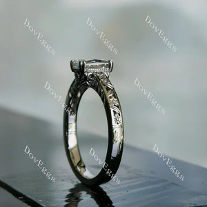 DovEggs solitaire engagement ring semi-mount only(Exclusively to DovEggs Stones)