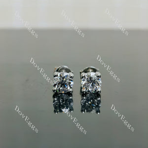 Doveggs 0.5ct Each 1cttw EF, Above VS Lab Grown Diamond Earstud in Solid 14k Metal