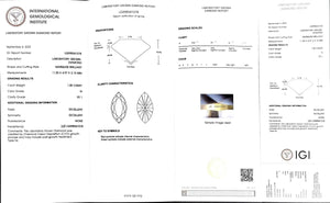 Doveggs 1.00ct Marquise G color VS1 Clarity Excellent cut lab diamond stone(certified)