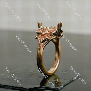 Doveggs vintage engagement ring semi-mount only(Exclusively to DovEggs Stones)