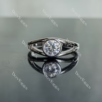 Doveggs solitaire engagement ring semi-mount only(Exclusively to DovEggs Stones)