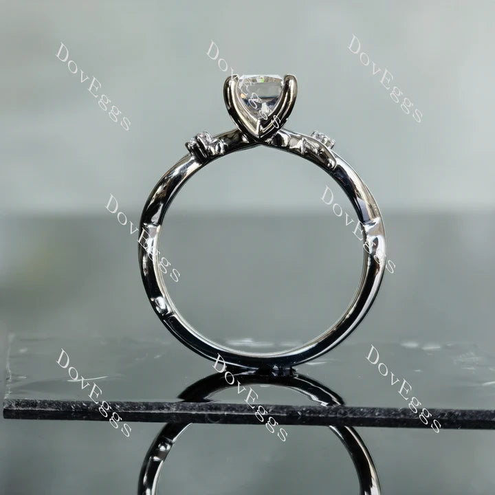 DoveEggs art deco engagement ring semi-mount only(Exclusively to DovEggs Stones)