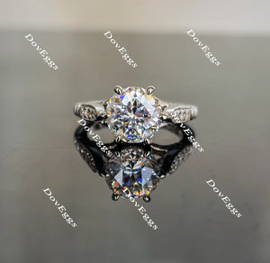 Doveggs art deco engagement ring semi-mount only(Exclusively to DovEggs Stones)