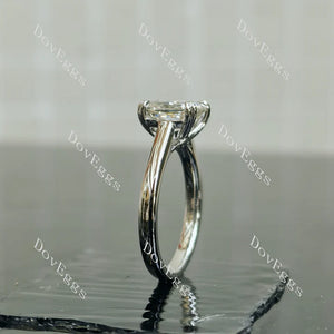 The Jessica radiant pave engagement ring semi-mount only(Exclusively to DovEggs Stones)