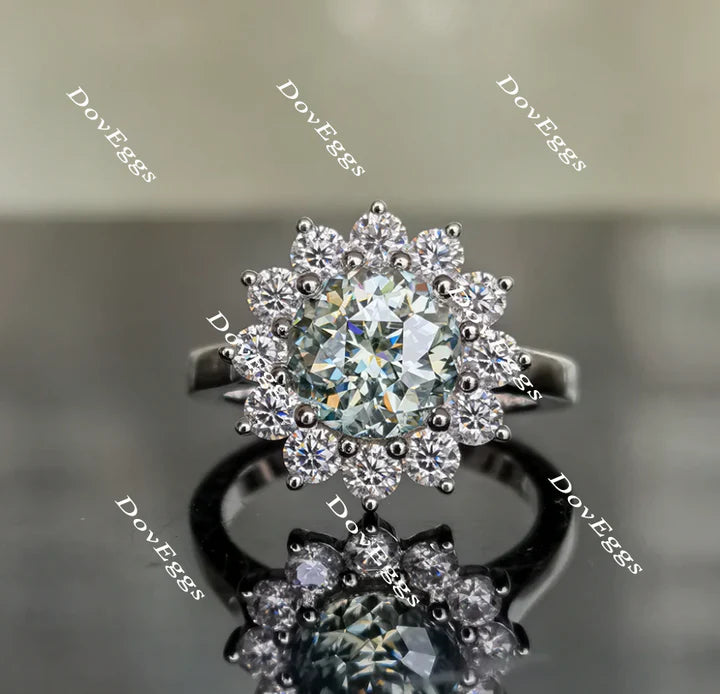 La Reina Halo engagement ring semi-mount only(Exclusively to DovEggs Stones)