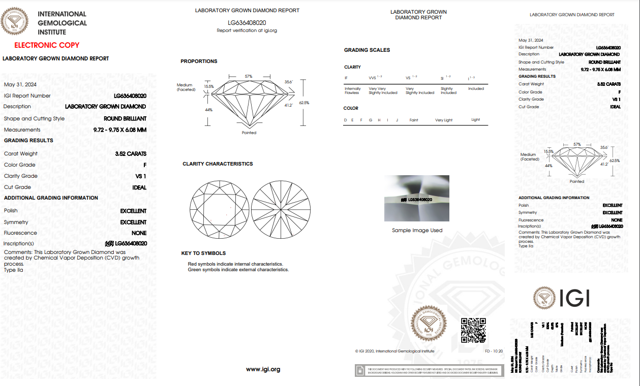 so Doveggs 3.52ct round F Color VS1 Clarity IDEAL cut lab diamond stone