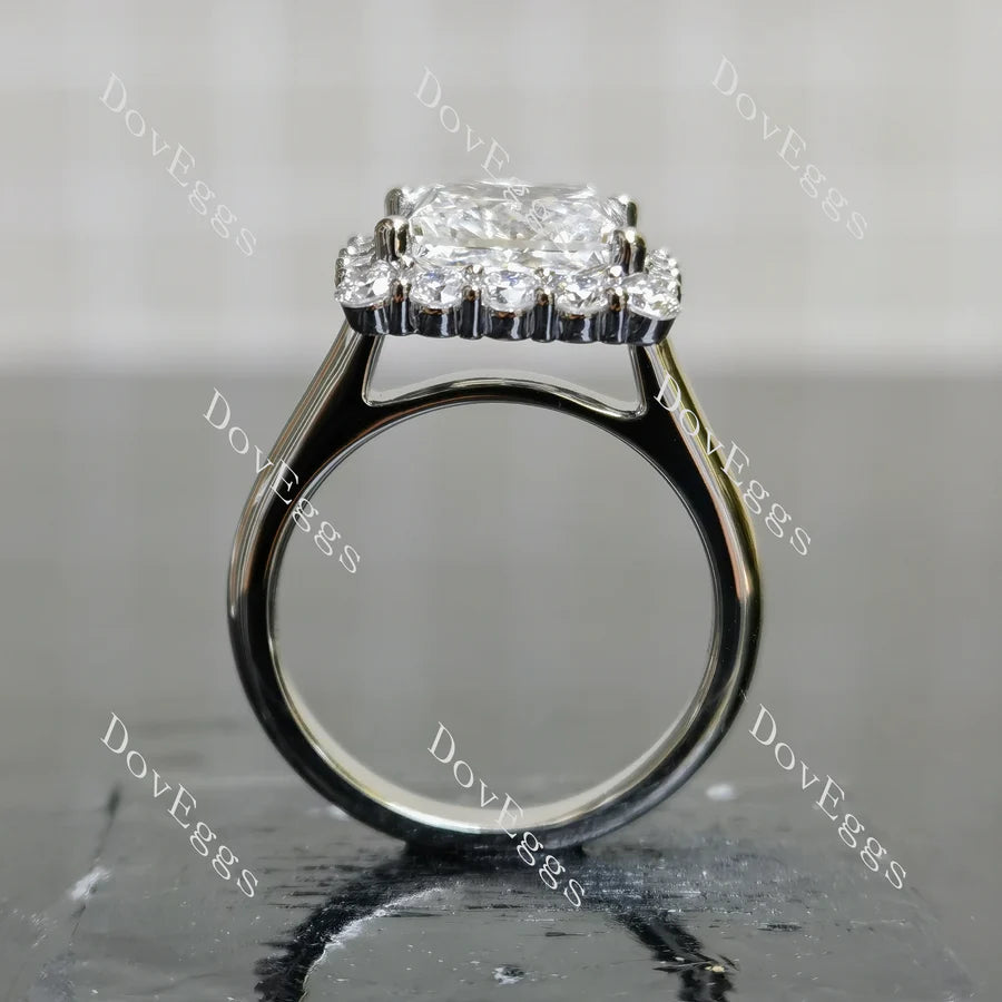 Doveggs halo engagement ring only semi-mount only(Exclusively to DovEggs Stones)