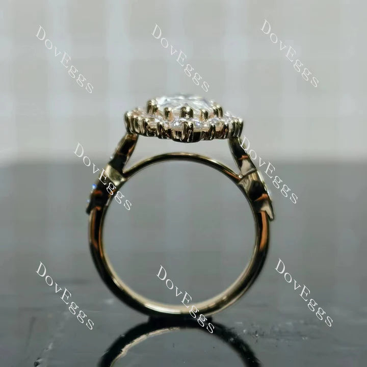 IAIAK halo engagement ring only semi-mount only(Exclusively to DovEggs Stones)