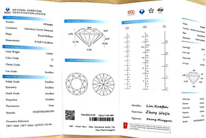 Doveggs 2.52ct round DE Color VS1 Clarity VG cut lab diamond stone(certified)