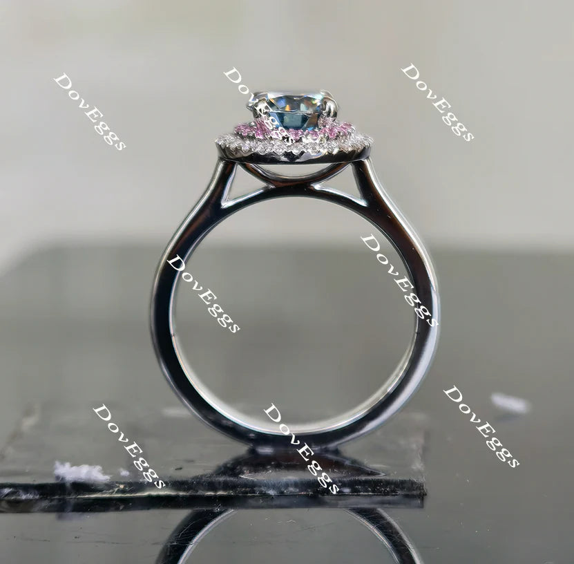 DovEggs halo engagement ring semi-mount only(Exclusively to DovEggs Stones)