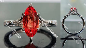 DovEggs art deco engagement ring only semi-mount only(Exclusively to DovEggs Stones)