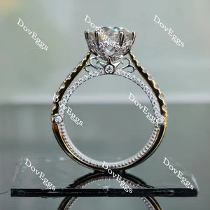 Doveggs vintage pave engagement ring only semi-mount only(Exclusively to DovEggs Stones)