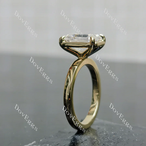 Doveggs bezel solitaire engagement ring semi-mount only(Exclusively to DovEggs Stones)