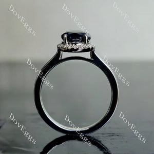 DoveEggs halo setting pave engagement ring semi-mount only(Exclusively to DovEggs Stones)