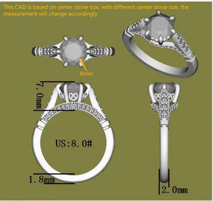 Doveggs art deco engagement ring semi-mount only(Exclusively to DovEggs Stones)