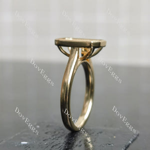 Doveggs solitaire engagement ring semi-mount only(Exclusively to DovEggs Stones)