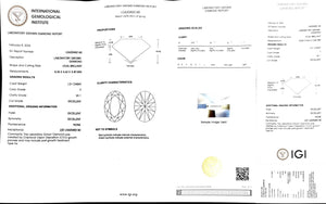 Doveggs 1.01ct oval F color VS1 Clarity Excellent cut lab diamond stone(certified)