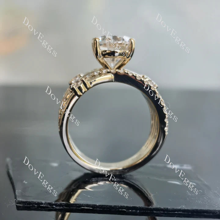 Doveggs split shank engagement ring only semi-mount only(Exclusively to DovEggs Stones)