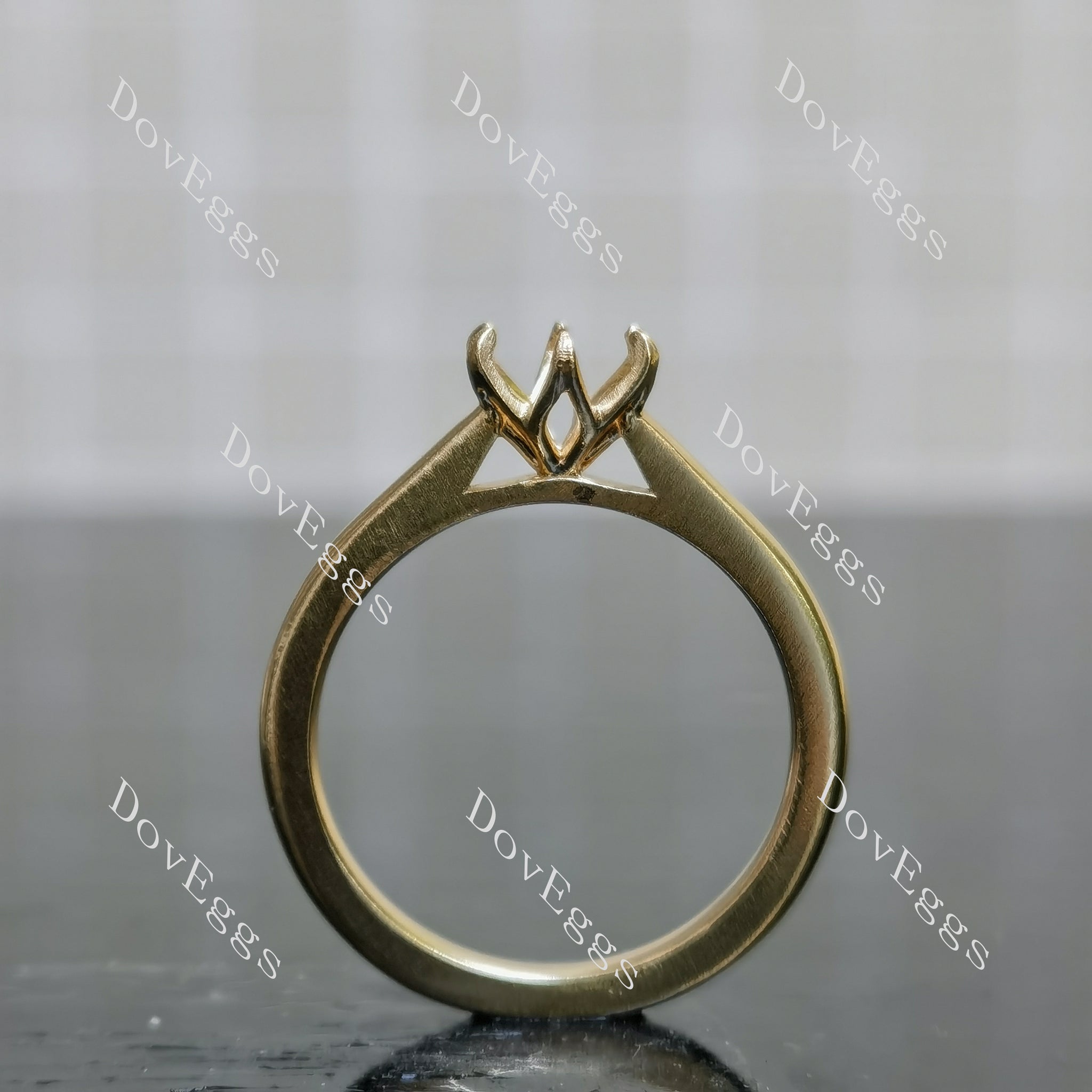 Doveggs solitaire engagement ring semi-mount only(Exclusively to DovEggs Stones)