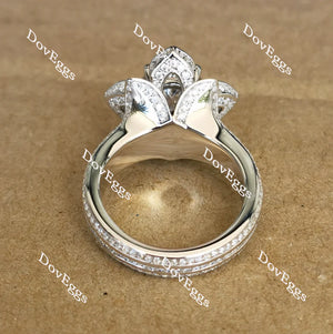 llka's flower dream round full eternity channel set engagement ring only semi-mount only(Exclusively to DovEggs Stones)